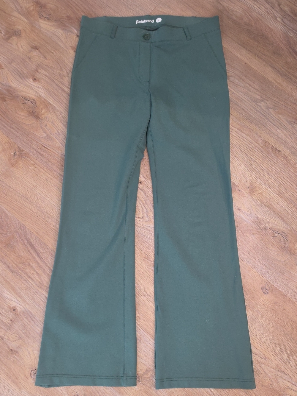 NEW, NEVER WORN, Betabrand Women's Green Stretch Bootcut Pants, Size L